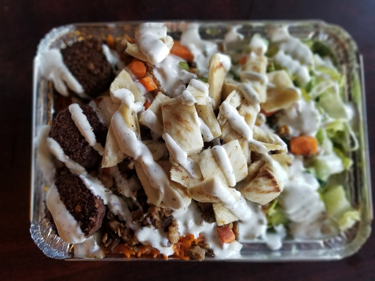 Chicken and gyro platter from New York Eats